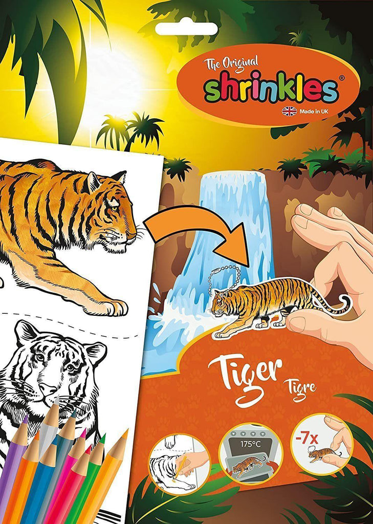 Shrinkles WZ063  Tiger Craft Kit - TOYBOX Toy Shop