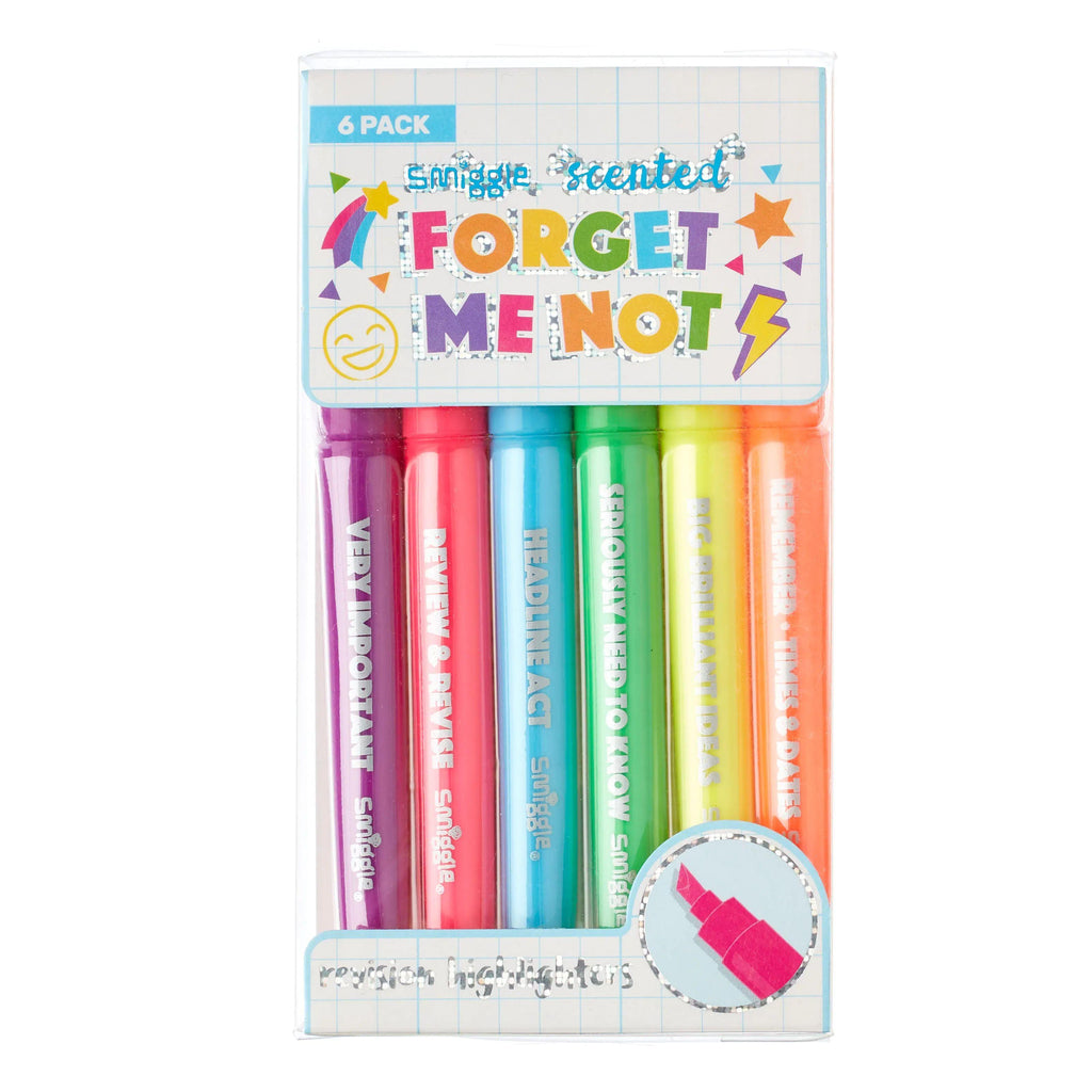 SMIGGLE 264054 Forget Me Not Highlighters X6 - TOYBOX Toy Shop