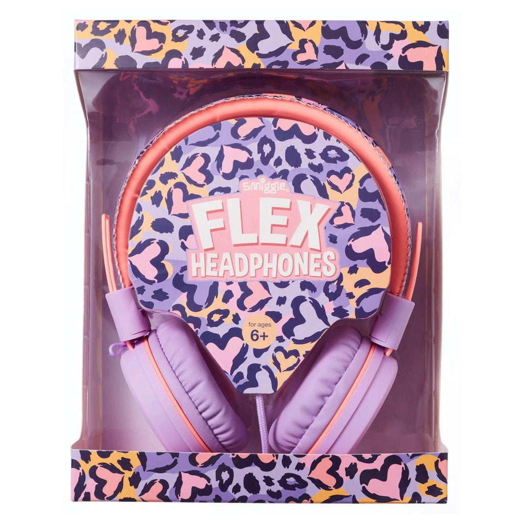 SMIGGLE 412228 Flow Flex Headphones, Colour Lilac - TOYBOX Toy Shop