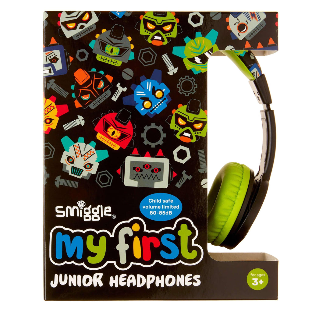 SMIGGLE 412372 Cheer My First Junior Headphones Colour Black - TOYBOX