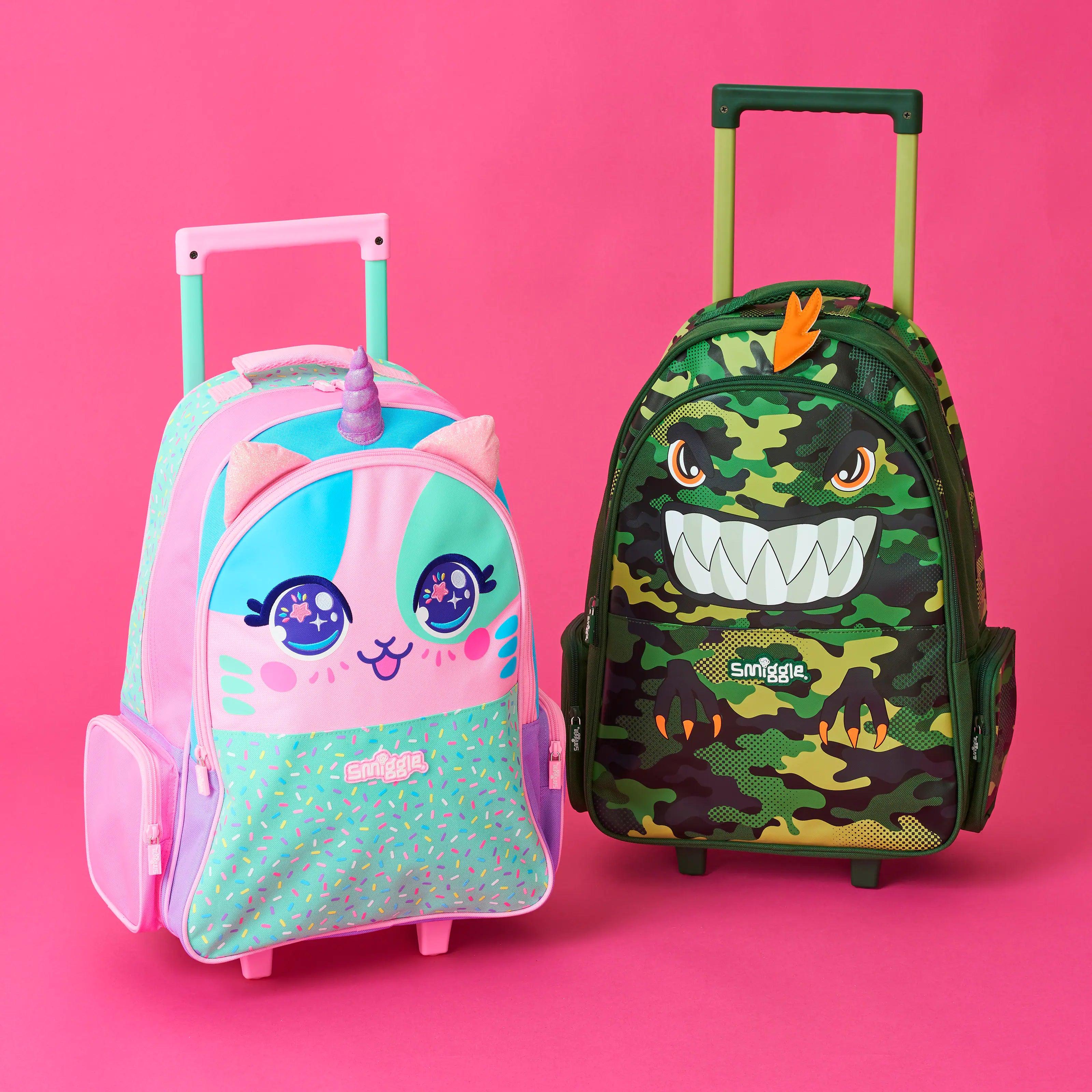 Plastic school sales bags with wheels