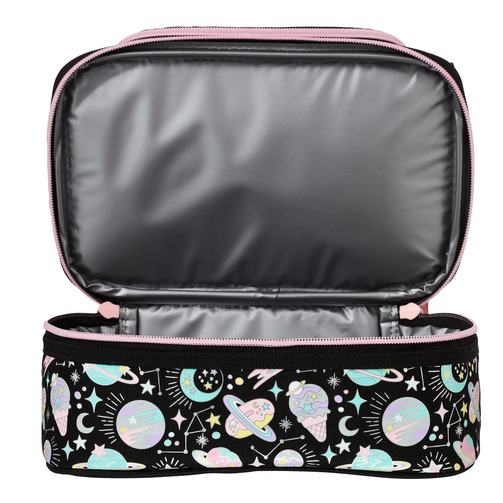 SMIGGLE Beyond Double Decker Lunchbox - Black - TOYBOX Toy Shop