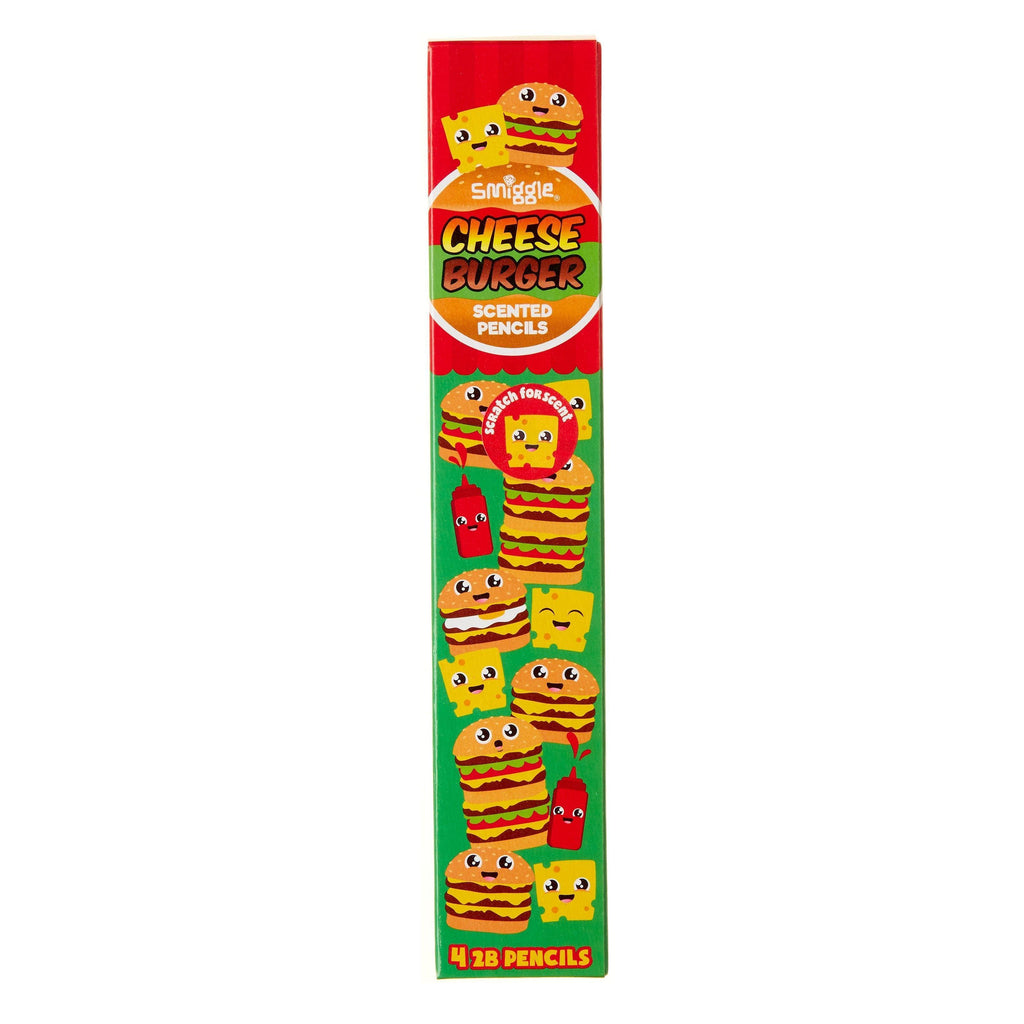 SMIGGLE Cheese Burger Pencils 6 Pack - TOYBOX Toy Shop