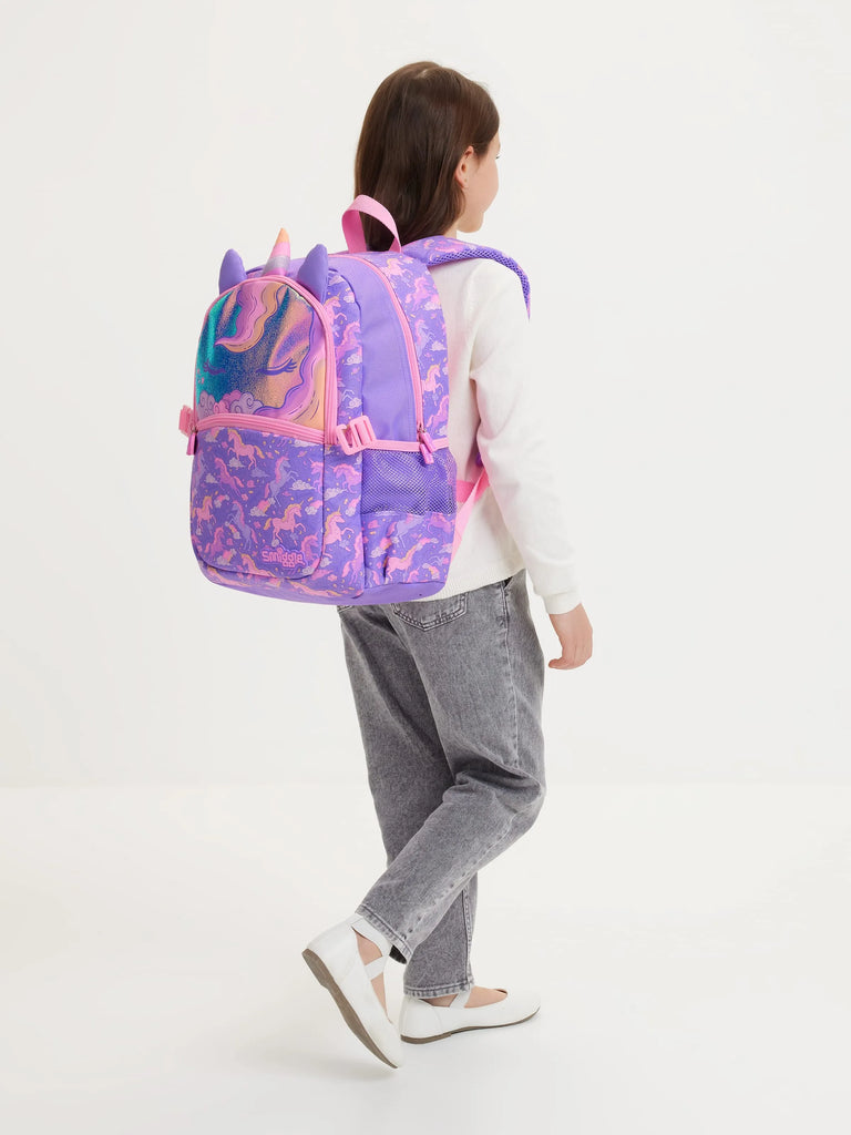 Smiggle Eclipse Classic Attach Backpack - Lilac
