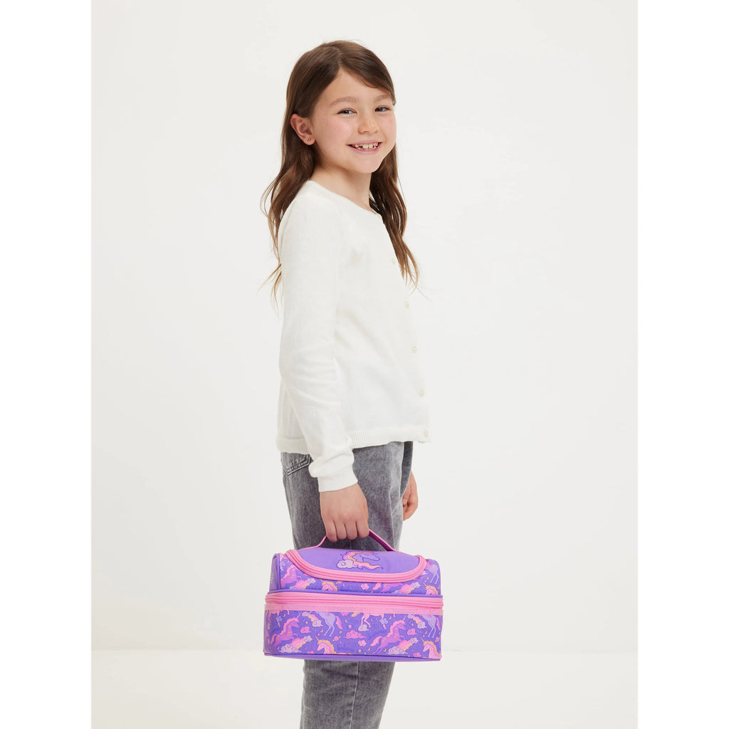 Smiggle Eclipse Double Decker Lunchbox- Lilac