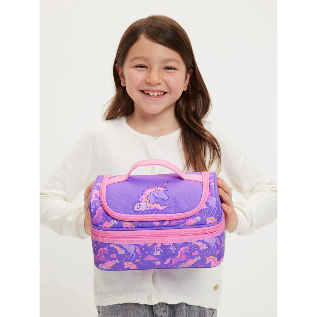 Smiggle Eclipse Double Decker Lunchbox- Lilac