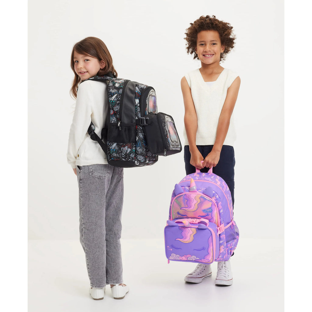 Smiggle Eclipse Oblong Attach Lunchbox - Black