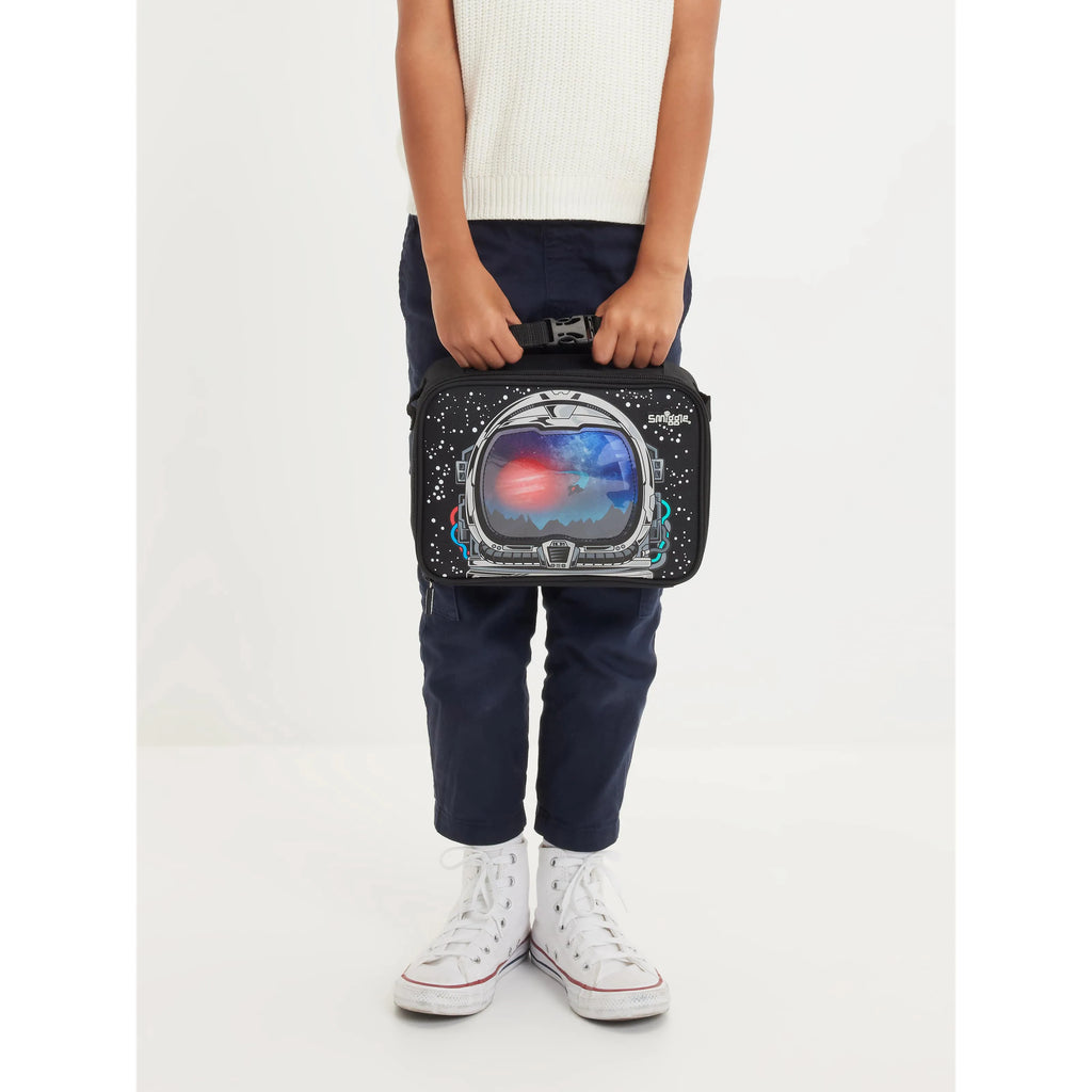 Smiggle Eclipse Oblong Attach Lunchbox - Black