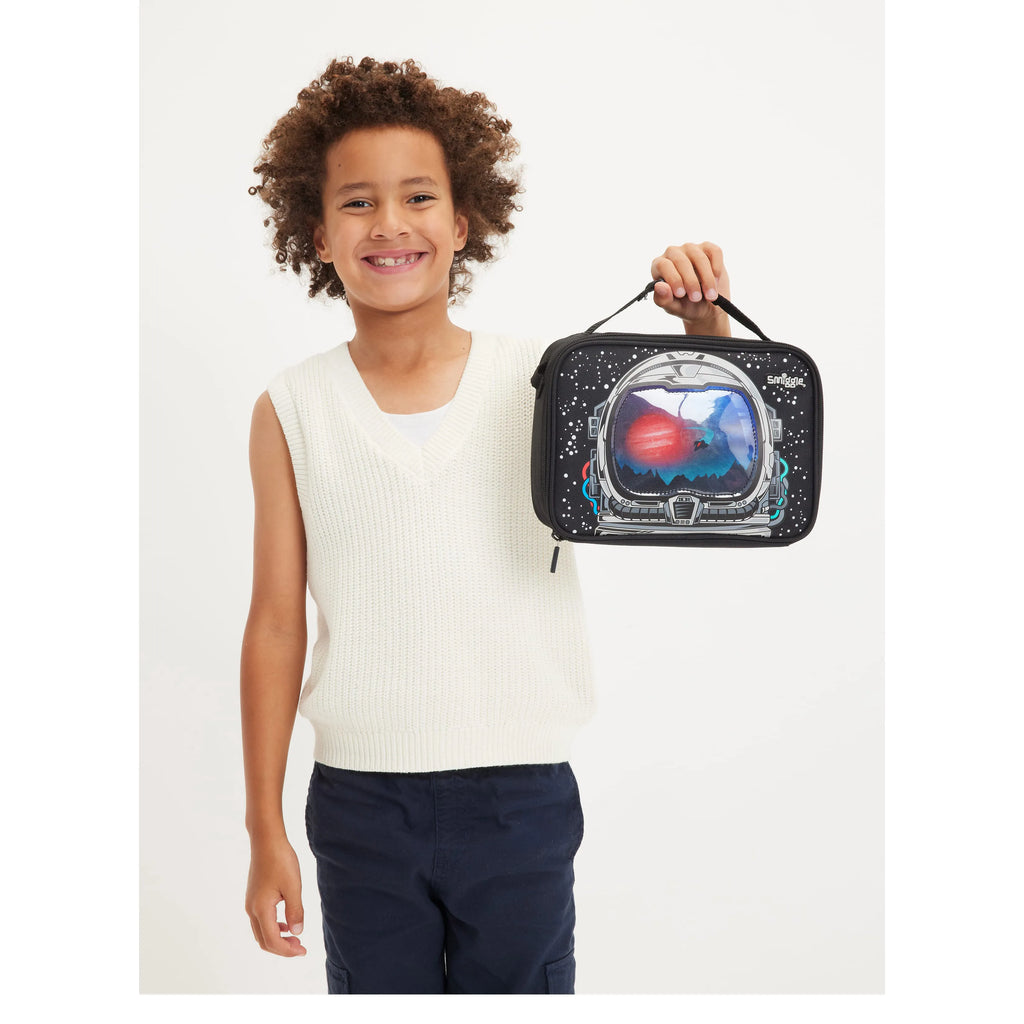 Smiggle Eclipse Oblong Attach Lunchbox - Black