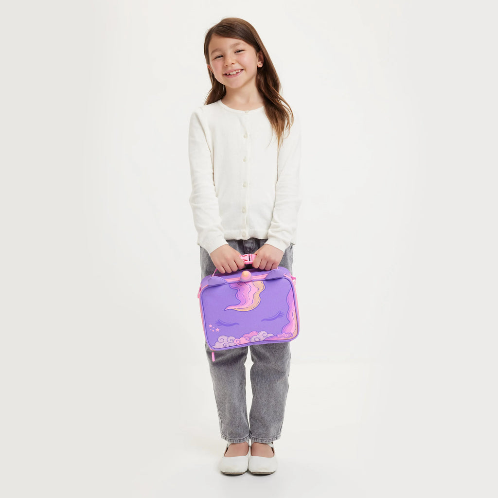 Smiggle Eclipse Oblong Attach Lunchbox - Lilac