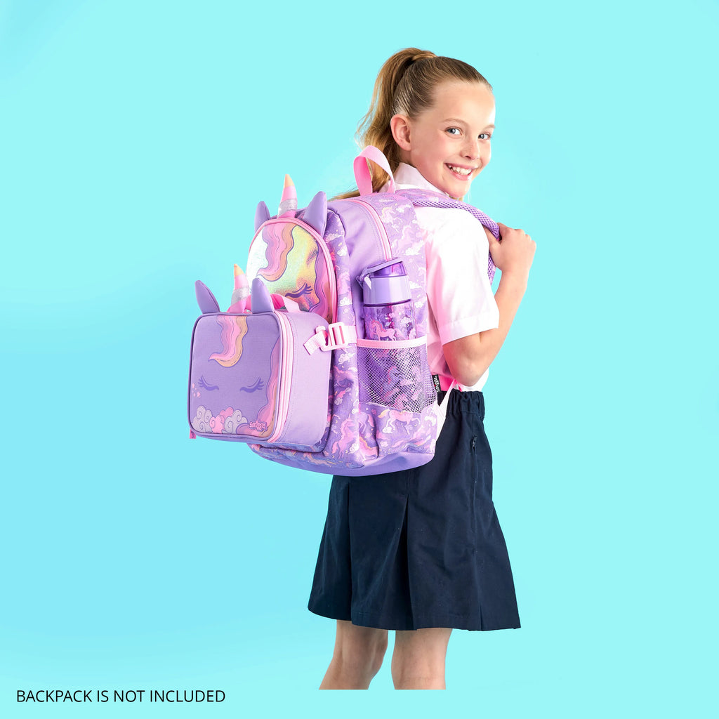 Smiggle Eclipse Oblong Attach Lunchbox - Lilac