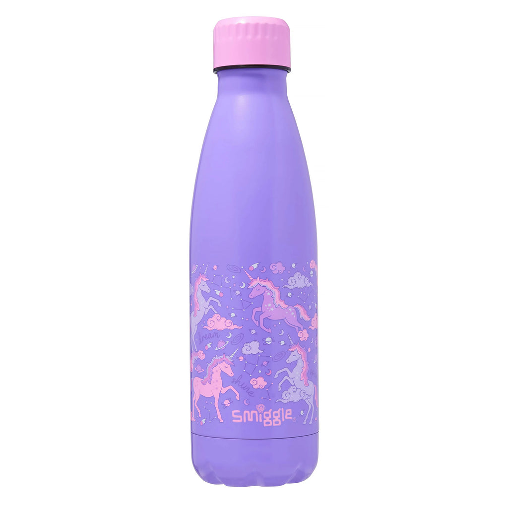 Smiggle Eclipse Wonder Insulated Stainless-steel Drink Bottle 480ml - Lilac