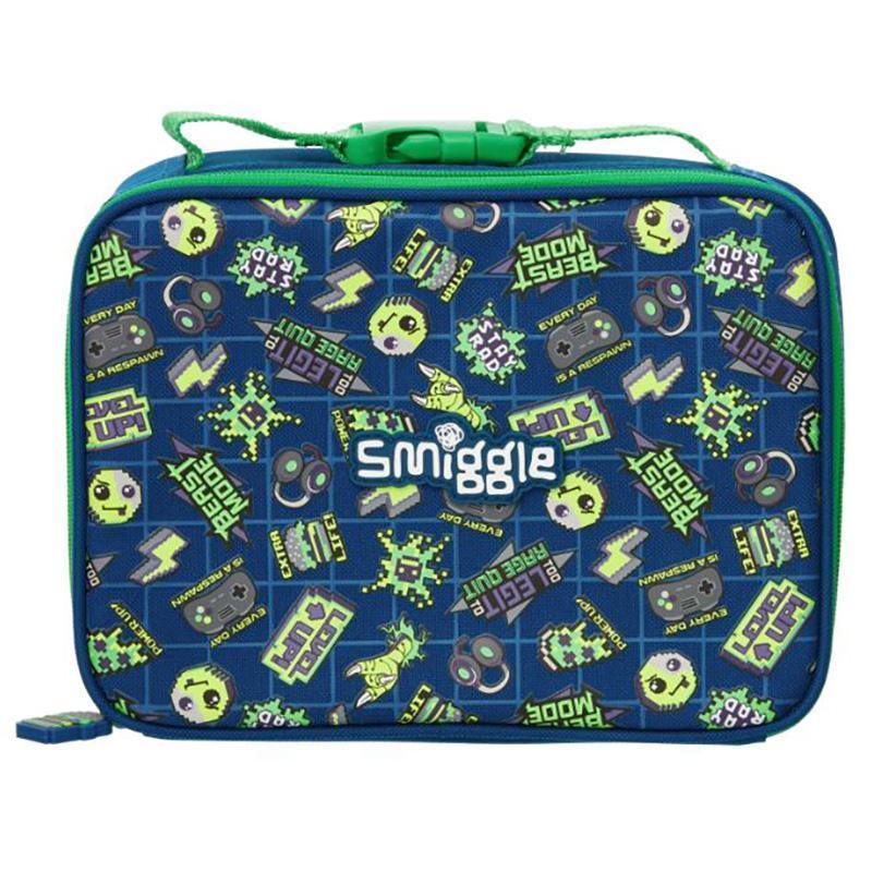 SMIGGLE Express & Explore Square Lunch Box - Navy - TOYBOX Toy Shop