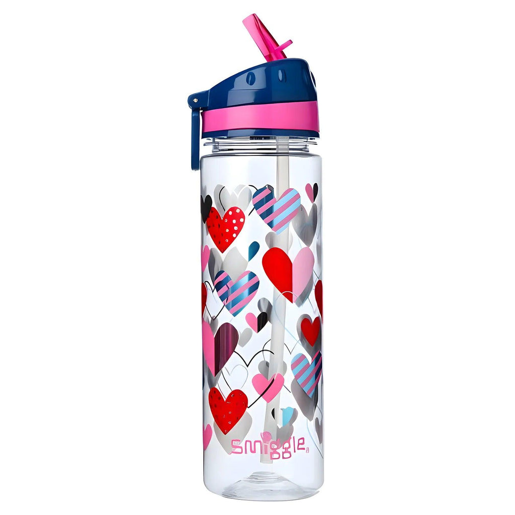 SMIGGLE Faves Drink Up Straight Water Bottle - Navy - TOYBOX Toy Shop