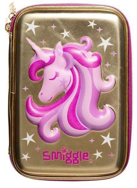 SMIGGLE Gold Hardtop Pencil Case - Gold - TOYBOX Toy Shop