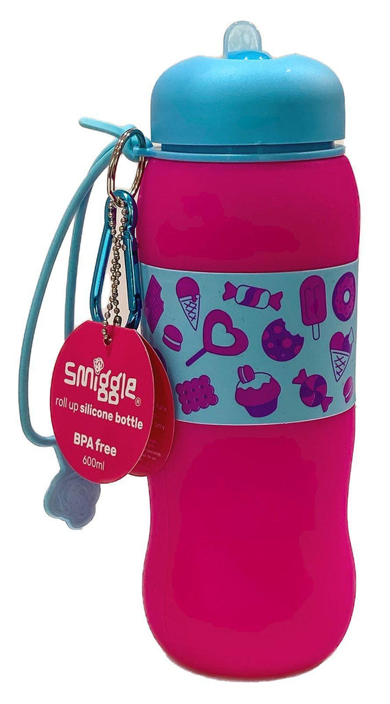 SMIGGLE Golly Silicone Roll Up Drink Bottle - TOYBOX