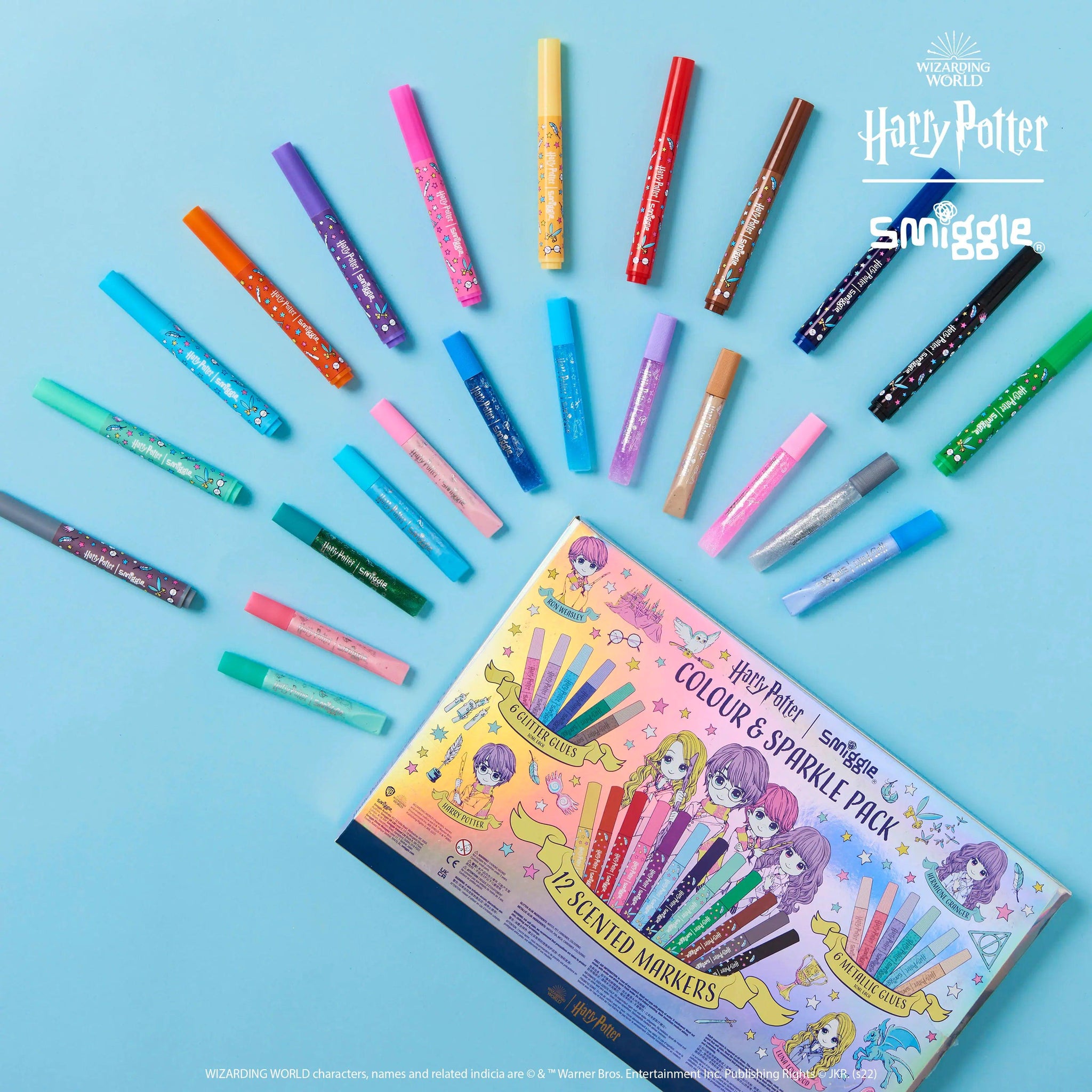 SMIGGLE Harry Potter Marker And Glitter Glue Pack – TOYBOX