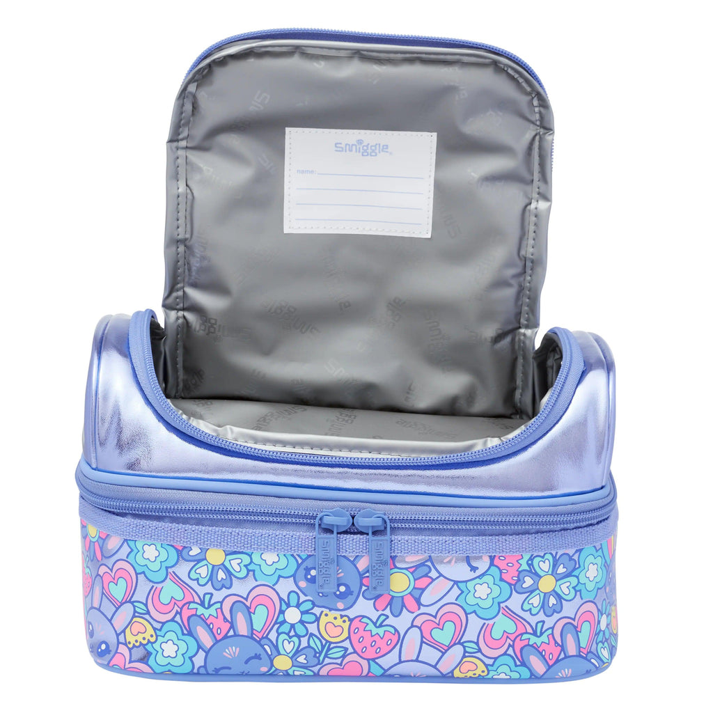 SMIGGLE Hop Double Decker Lunchbox - Lilac - TOYBOX Toy Shop