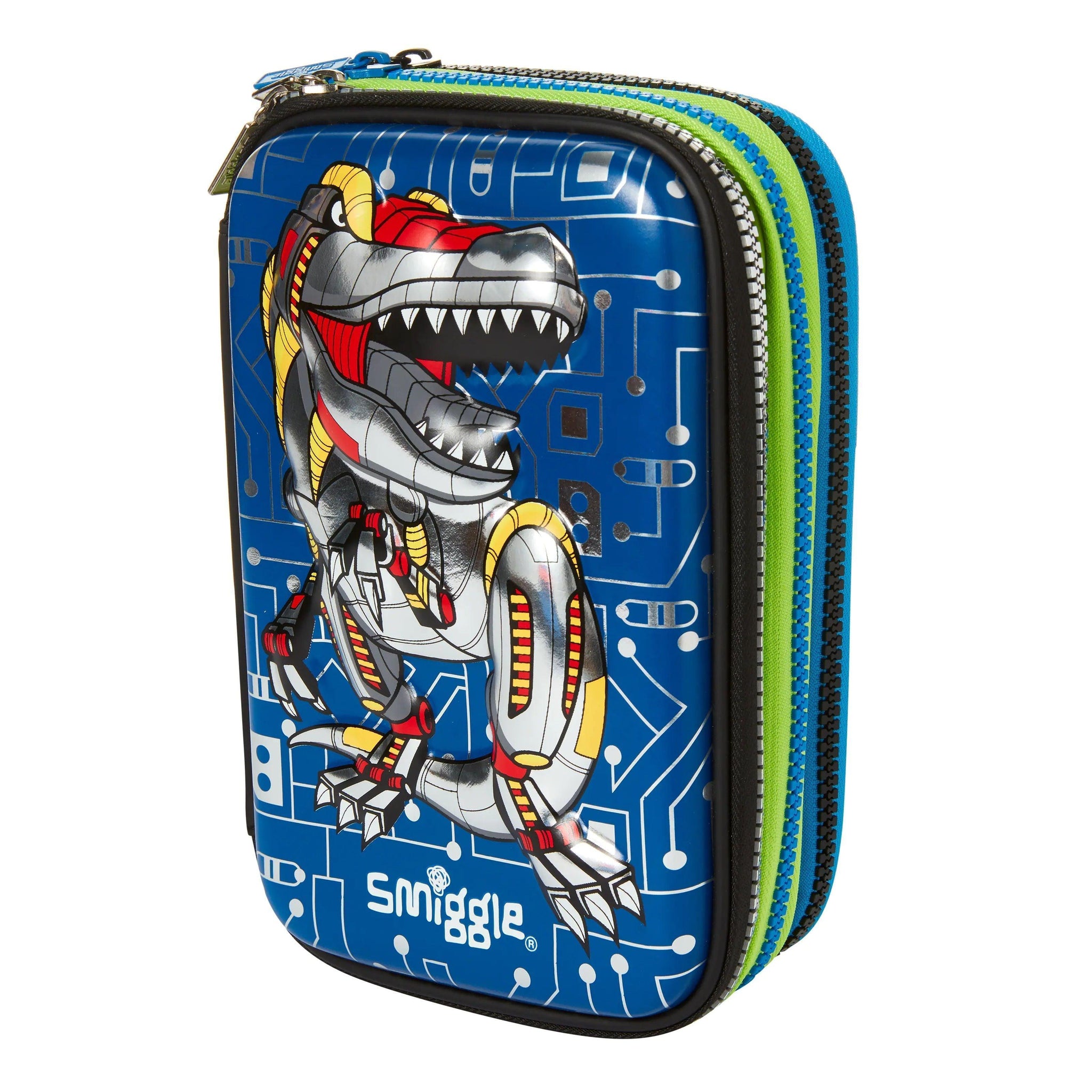 SMIGGLE Illusion Triple Hardtop Pencil Case Mid Blue – TOYBOX