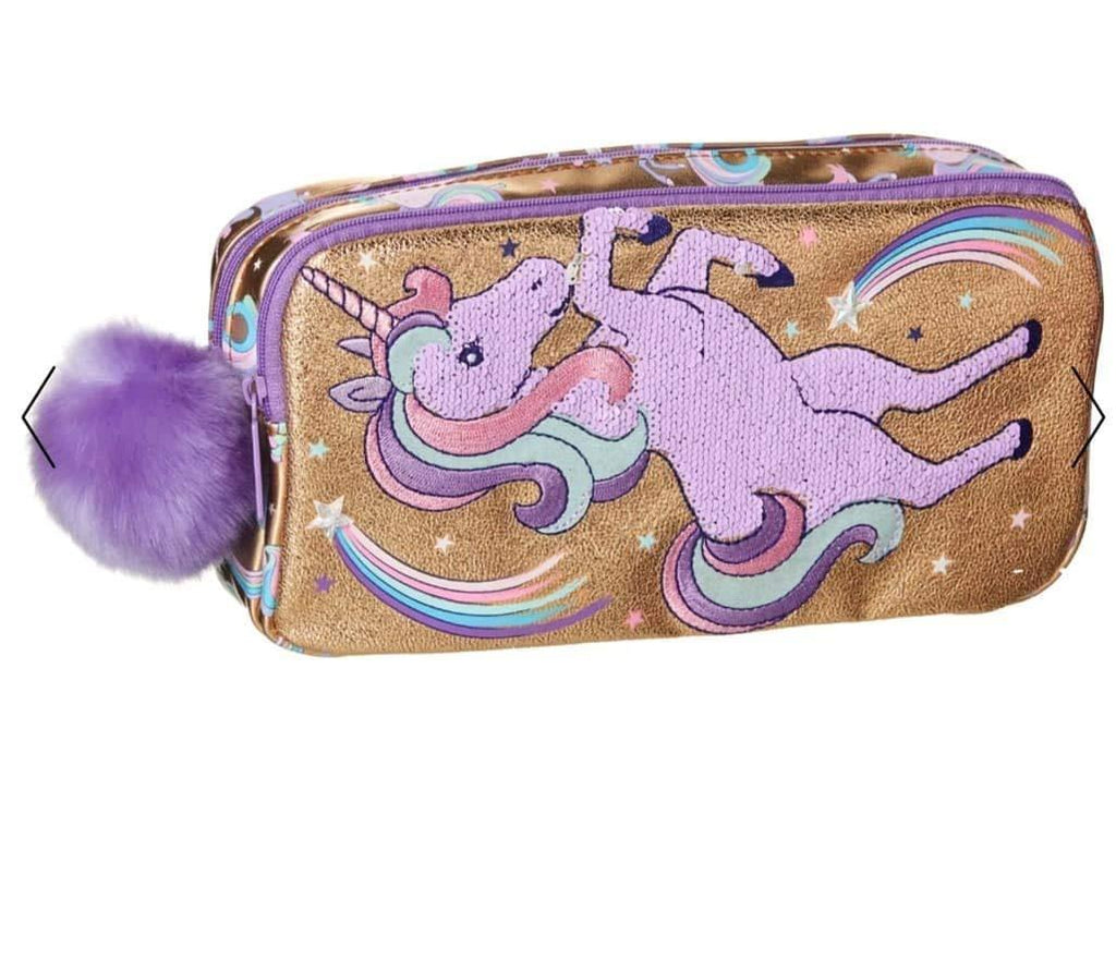 SMIGGLE Lulu Character Scented Pom Pom Pencil Case - Gold - TOYBOX Toy Shop