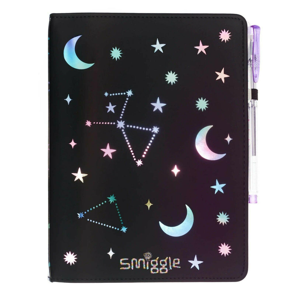 SMIGGLE Lunar A5 Notebook - Black - TOYBOX Toy Shop