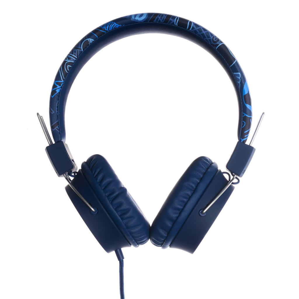 SMIGGLE Mesh Fold Up Headphones - Navy - TOYBOX