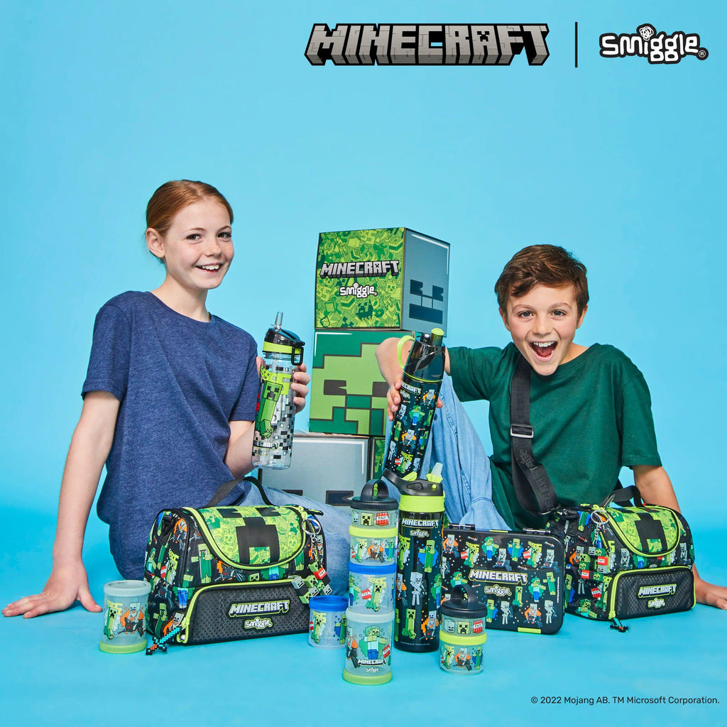 SMIGGLE Minecraft Snack & Stack Containers - TOYBOX Toy Shop