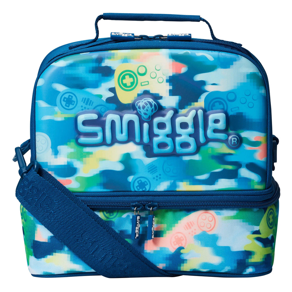 SMIGGLE Mirage Hardtop Lunchbox - Mid Blue - TOYBOX Toy Shop