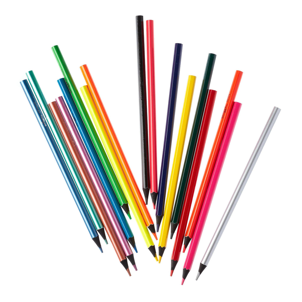 SMIGGLE Multi Pack Colour Pencils X18 - Colour Mix - TOYBOX Toy Shop