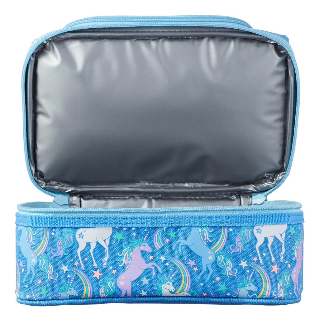 SMIGGLE Neat Double Decker Lunchbox - Cornflower Blue - TOYBOX