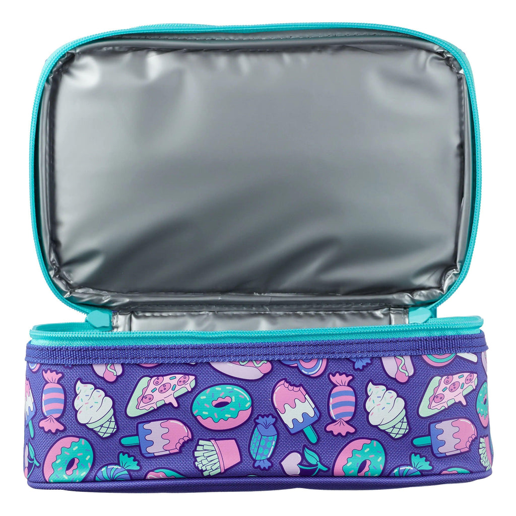 SMIGGLE Neat Double Decker Lunchbox - Purple - TOYBOX Toy Shop