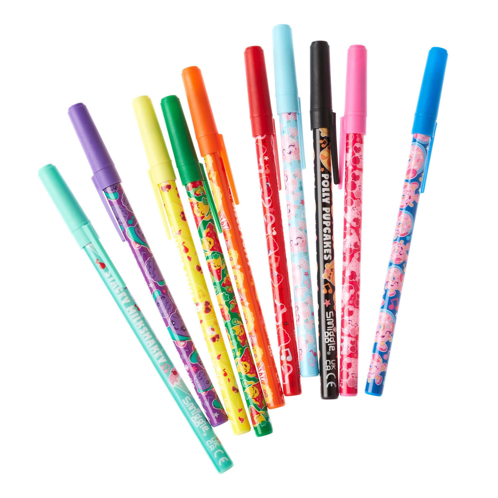 SMIGGLE Party Mix Scented Pen Pack X10 - Colour Mix - TOYBOX Toy Shop