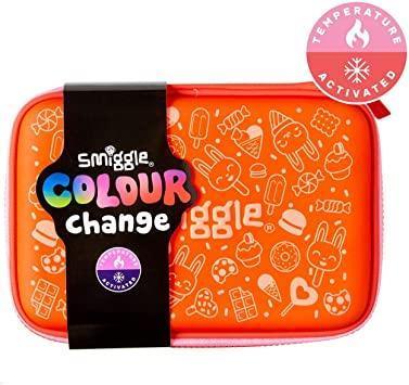 SMIGGLE Pencil Case Colour Change - Coral - TOYBOX Toy Shop