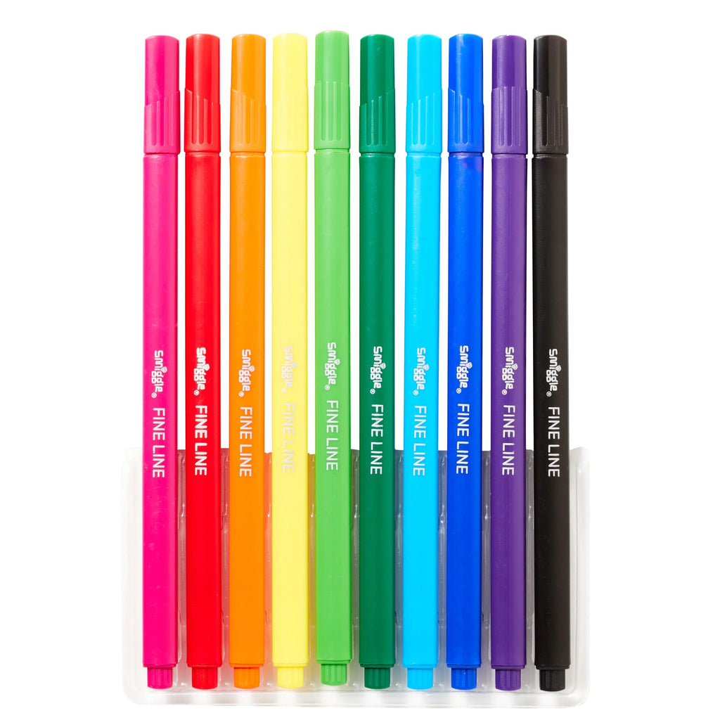 SMIGGLE Precision Fineline Pen Pack X10 - TOYBOX Toy Shop
