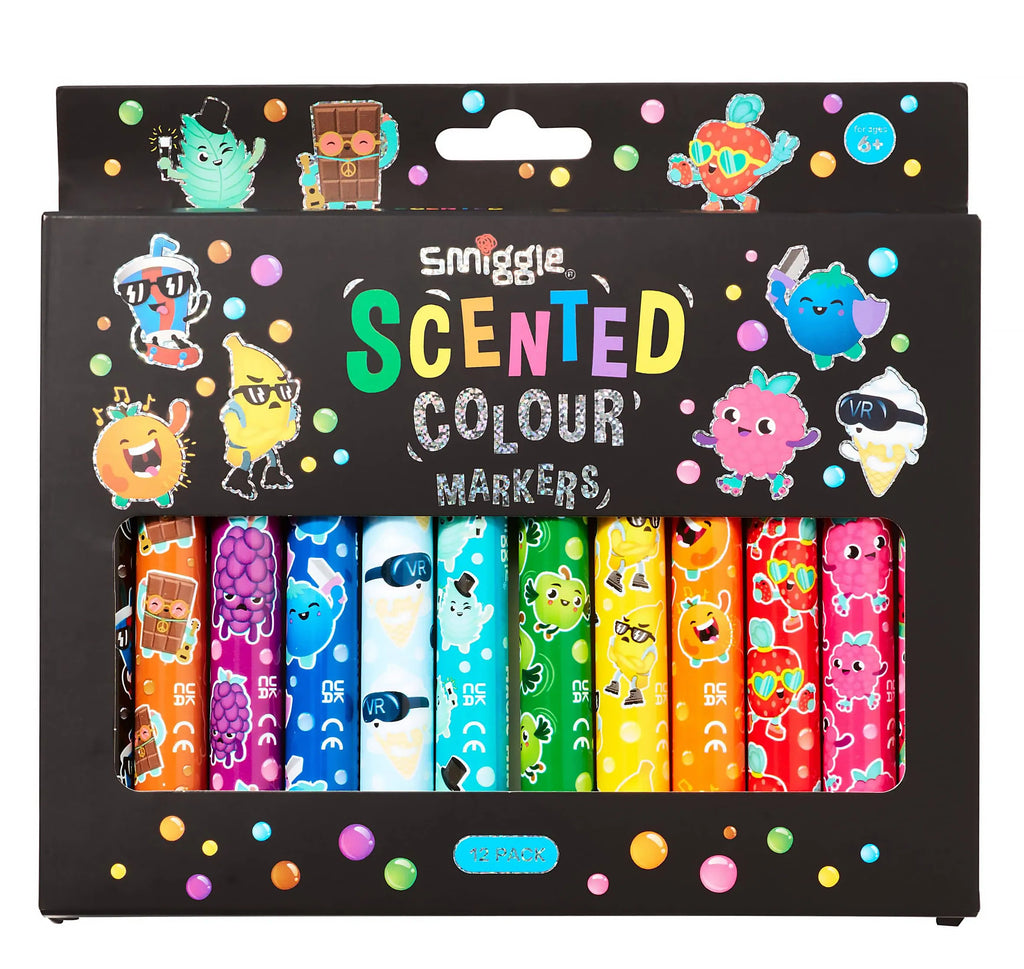 Smiggle Scented Colour Markers Pack X12