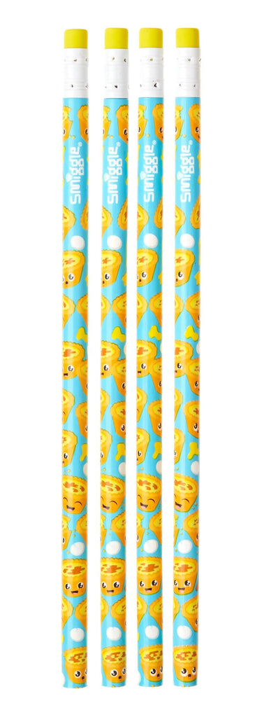 SMIGGLE Scented HB Pencil Pack x 4 - Custard Tart - TOYBOX Toy Shop