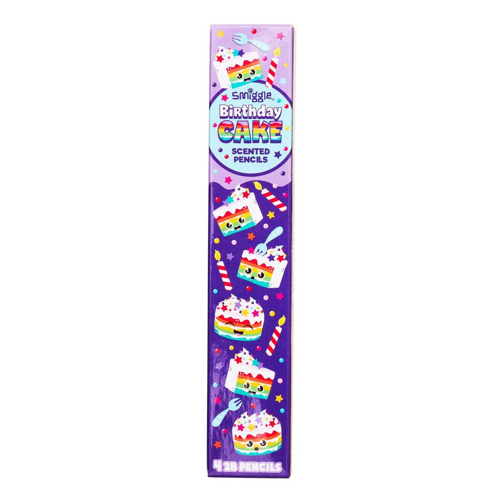 SMIGGLE Scented Pencil Pack X4 - Cake - TOYBOX Toy Shop