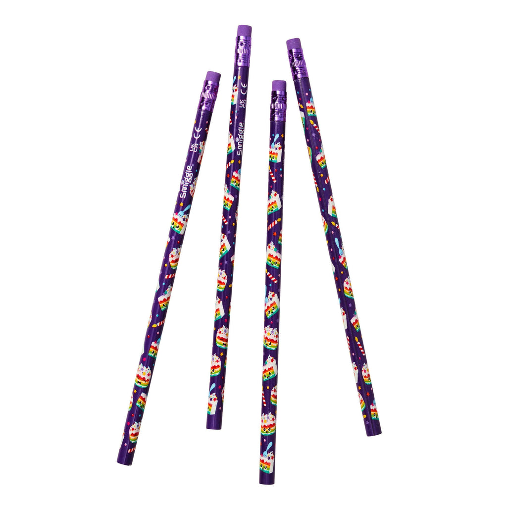SMIGGLE Scented Pencil Pack X4 - Cake - TOYBOX Toy Shop