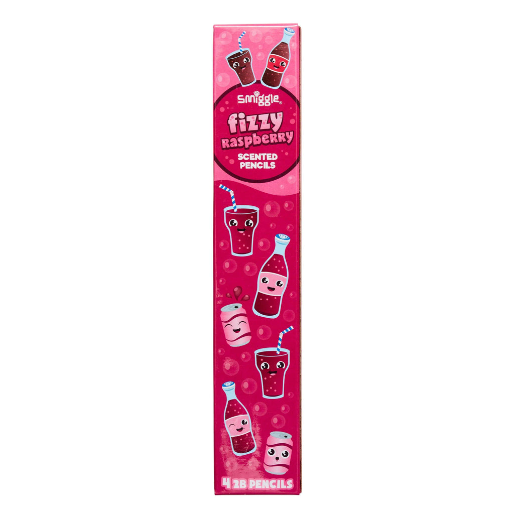 SMIGGLE Scented Pencil Pack X4 - Fizzy Raspberry - TOYBOX Toy Shop