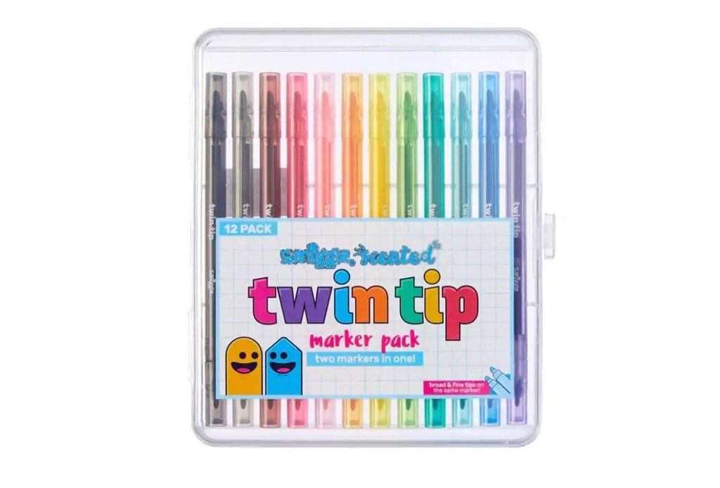 SMIGGLE Scented Twin Tip Markers 12 Pack - TOYBOX Toy Shop