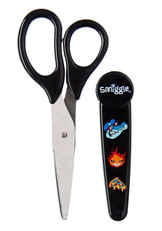 SMIGGLE Scissors - Stylin' with Safe Plastic Case - TOYBOX Toy Shop