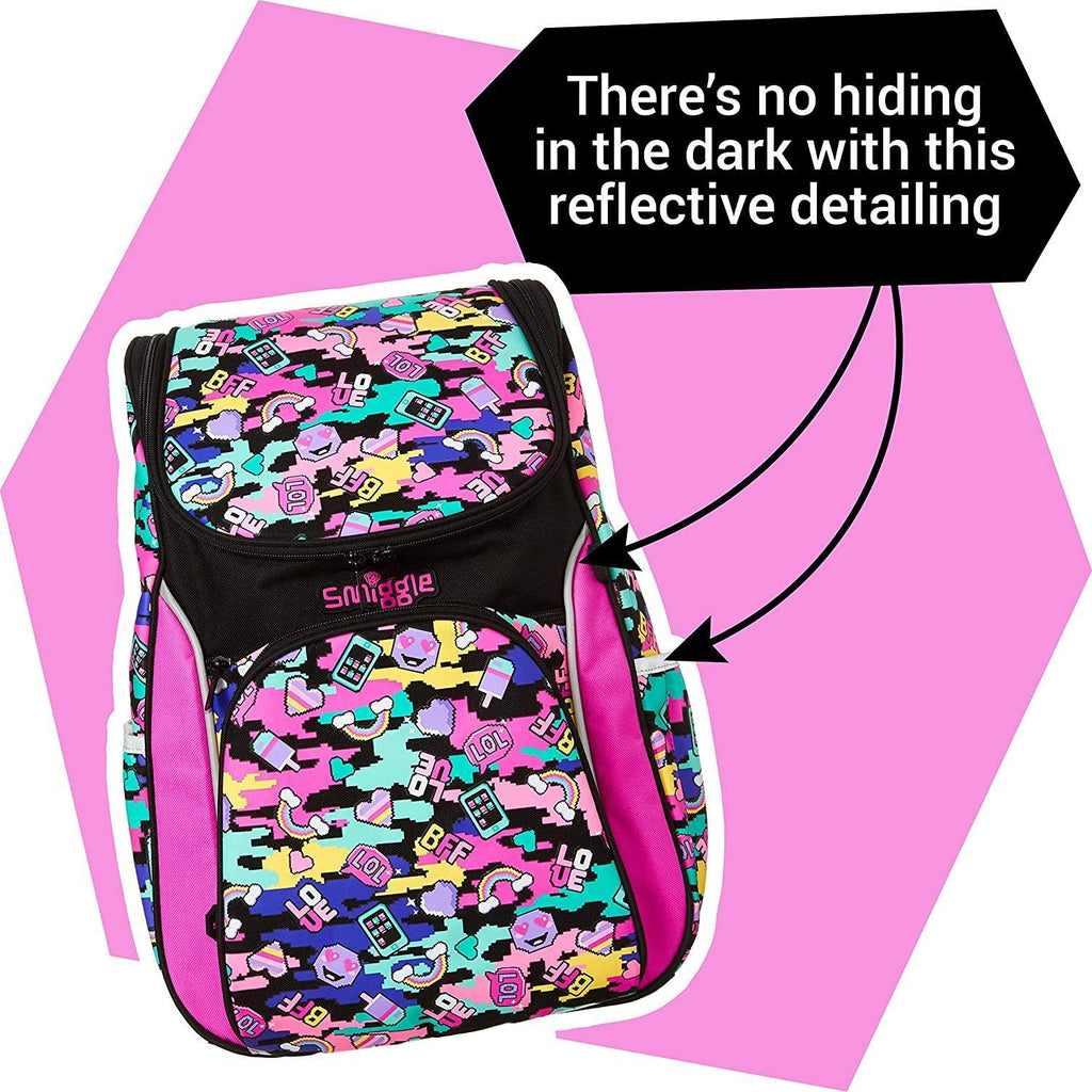 SMIGGLE Seek Reflective Access Backpack 42cm - TOYBOX Toy Shop