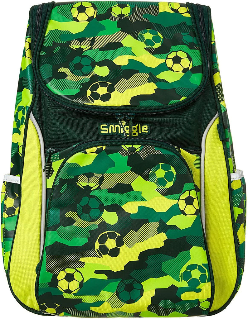 SMIGGLE Seek Reflective Access School Backpack 45cm - Green - TOYBOX