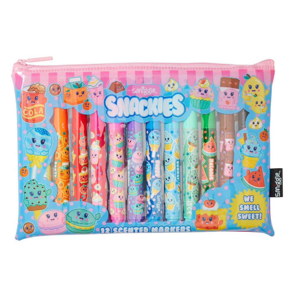 SMIGGLE Snackies Scented Marker Pack X12 - TOYBOX Toy Shop