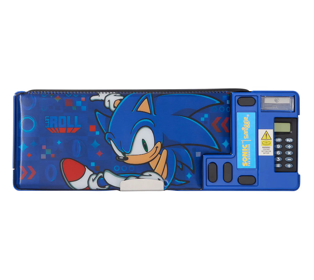 Smiggle SonicPop Out Pencil Case - Cobalt Blue