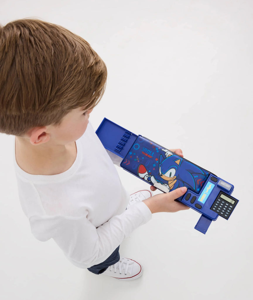 Smiggle SonicPop Out Pencil Case - Cobalt Blue