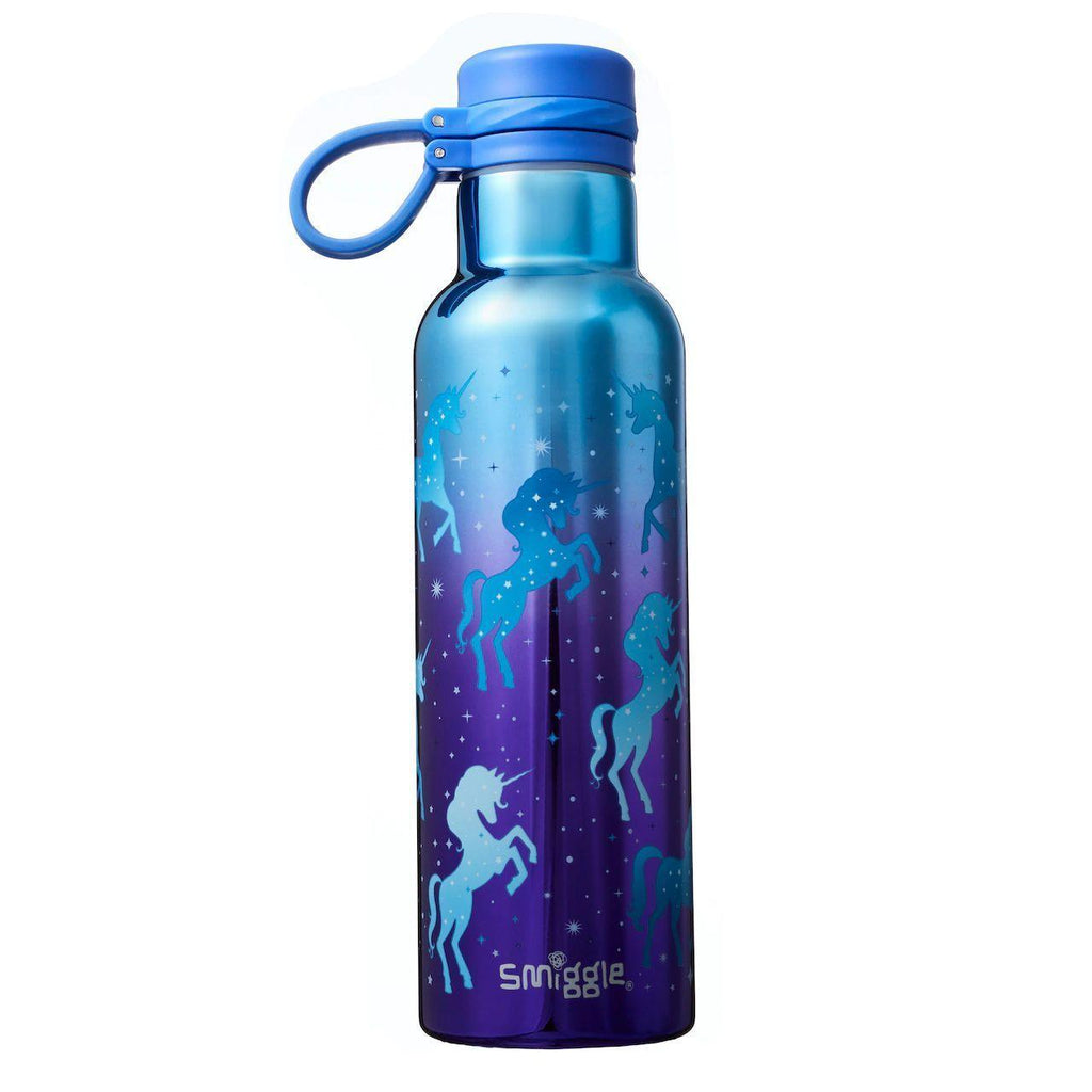SMIGGLE Sports Stainless Steel Drink Bottle, Purple - TOYBOX Toy Shop