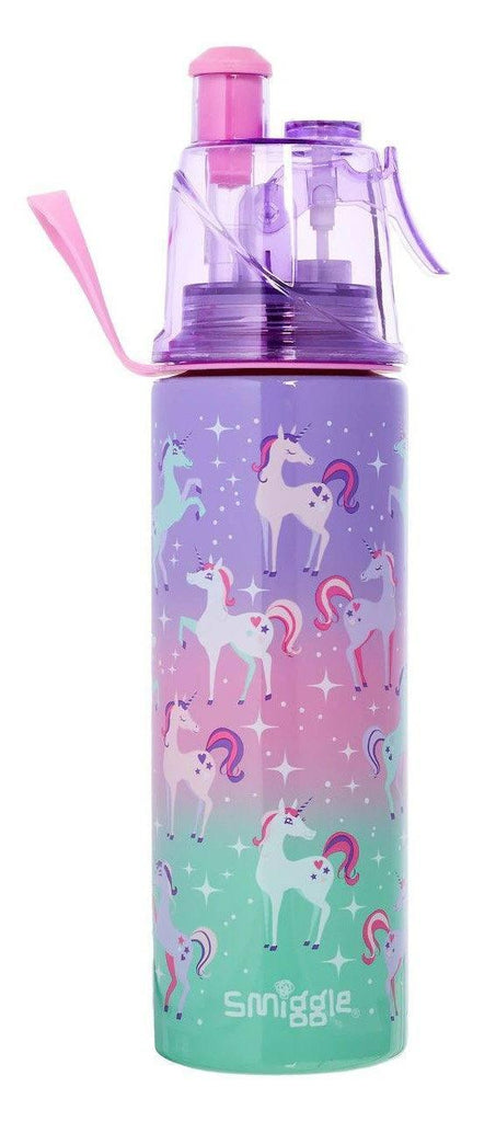 SMIGGLE Spritz Stainless Steel Drink Bottle - Lilac - TOYBOX Toy Shop