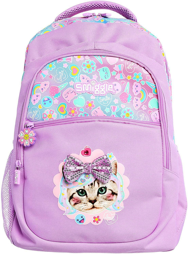 SMIGGLE Stylin' School Backpack 42cm - Lilac - TOYBOX Toy Shop