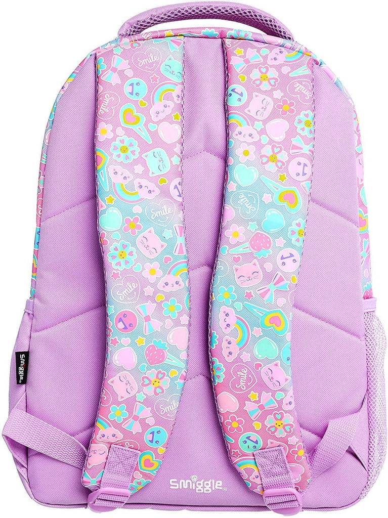 SMIGGLE Stylin' School Backpack 42cm - Lilac - TOYBOX Toy Shop